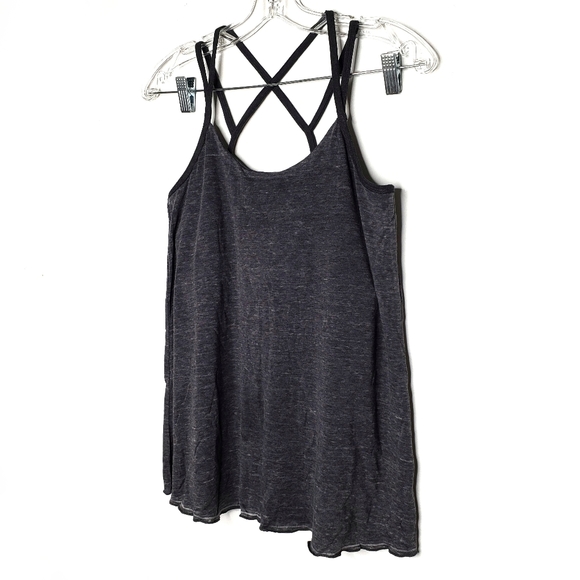 CHASER Gray Multi CrossBack Tank Top - Picture 2 of 12